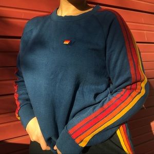 Aviator Nation Classic Stripe Crew Neck